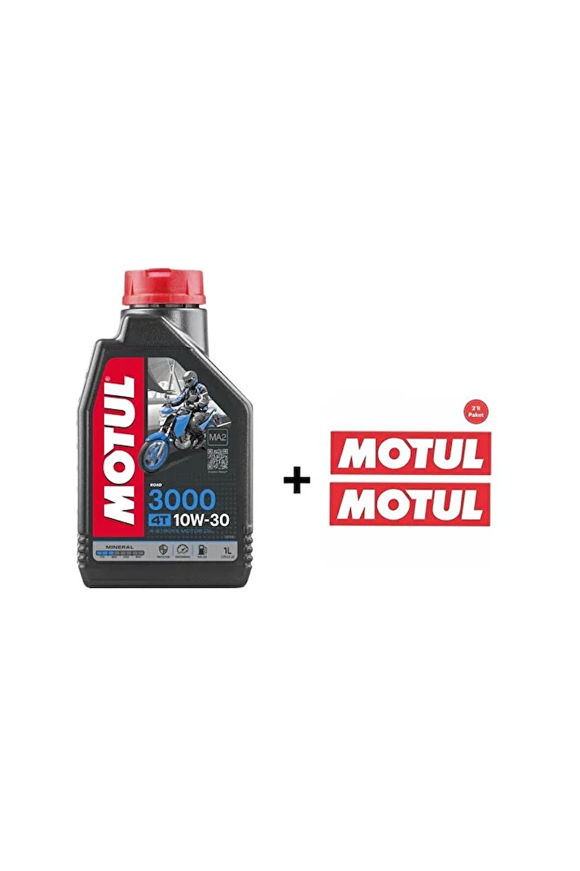 3000 10w40 4t Mineral Motosiklet Motor Yağı & 2’li Sticker (ÜRETİM YILI 2024)