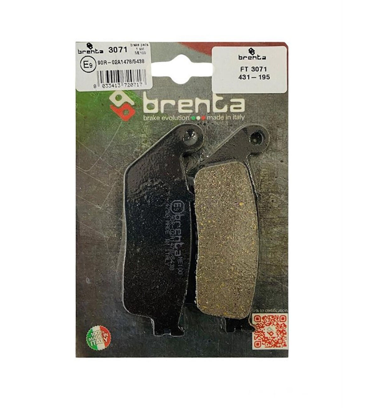 Honda Vt 750 Shadow Ön Fren Balata  Brenta (made in italy)