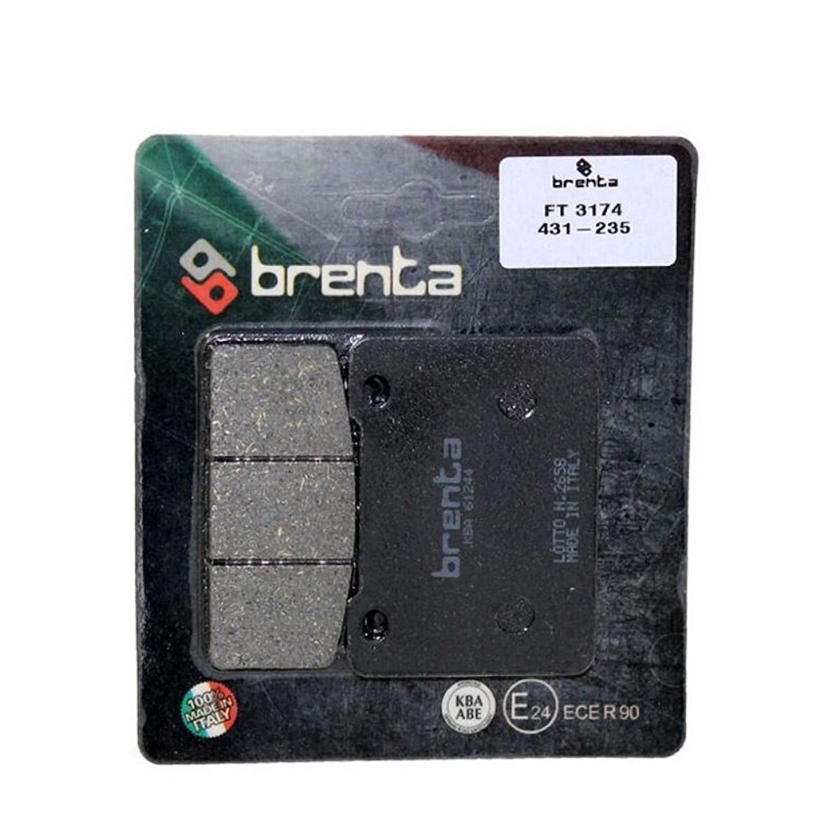 Sym Wolf 250 Ön Fren Balata Brenta (made in italy)