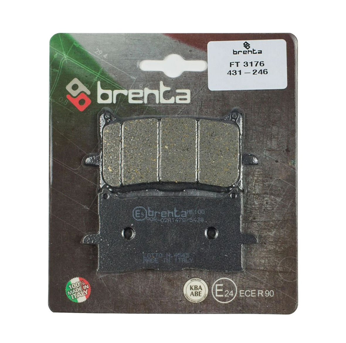 Honda Crf 1000 L Africa Twin Ön Fren Balata  Brenta (made in italy)