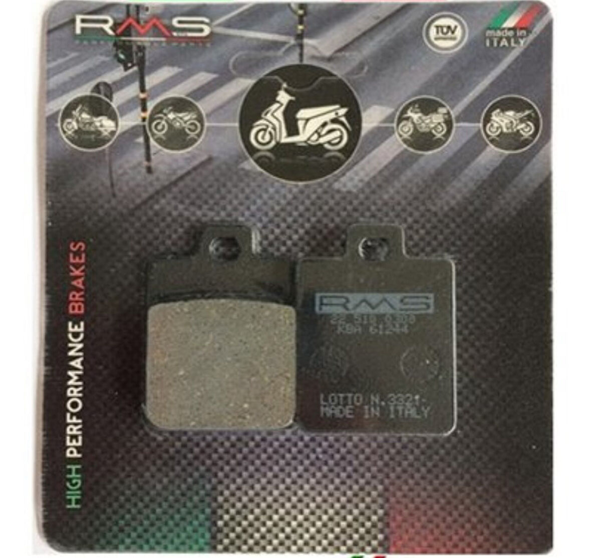 Sym Fiddle 3 125 Arka Fren Balata Rms İtaly