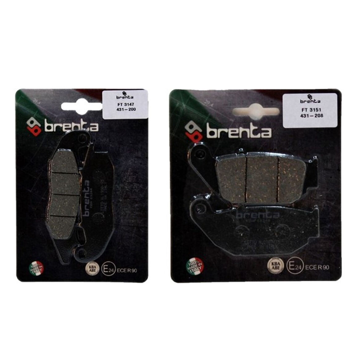 Honda CBR 125 2010 Ve Sonrası Ön ve Arka Fren Balata Takım Brenta BR22