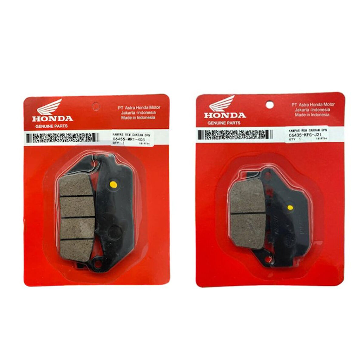 Honda NC 750  DCT Ön ve Arka Fren Balata Takım ORJ25