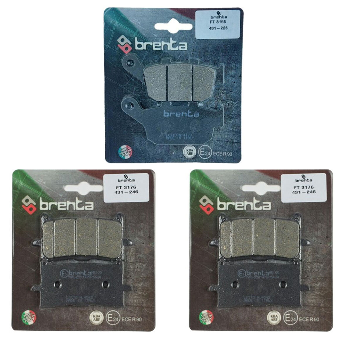 Honda X-ADV Ön ve Arka Fren Balata Takım Brenta BR28