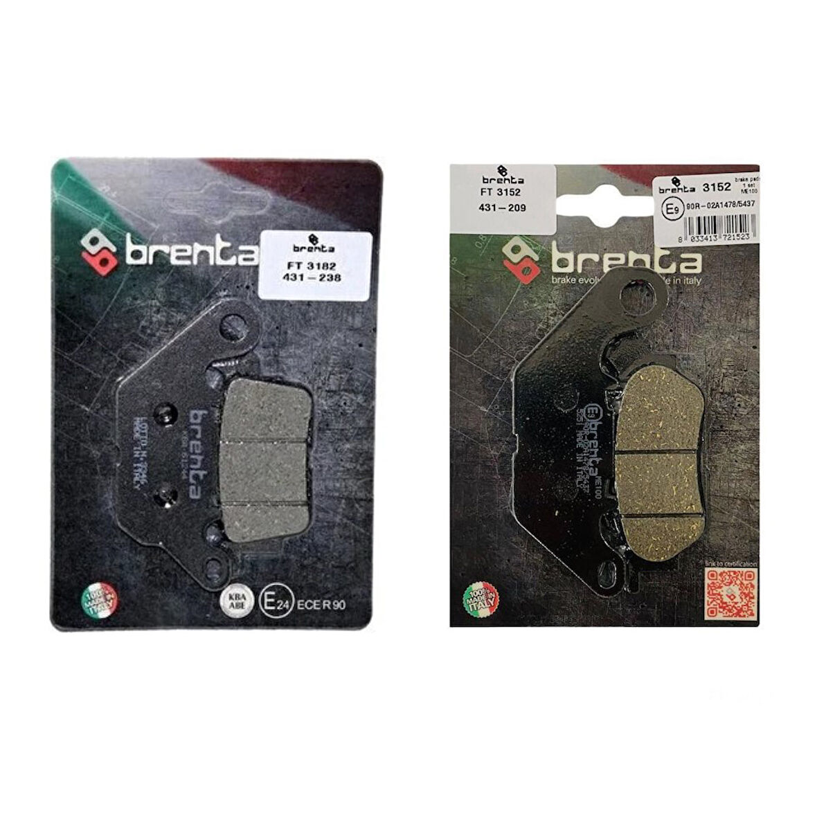 Yamaha N-max 125 Ön ve Arka Fren Balata Takım Brenta BR34