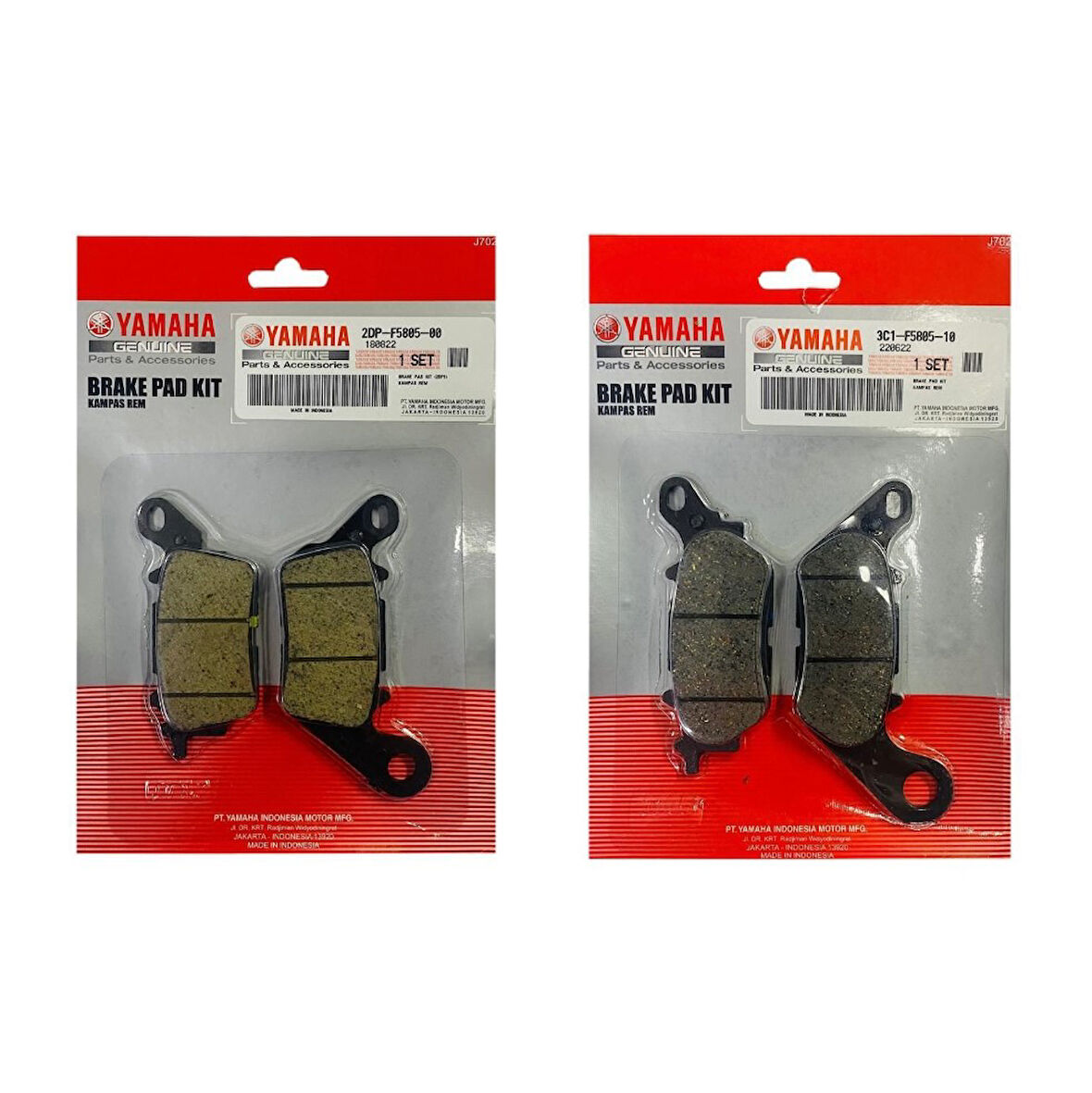 Yamaha N-max 125 Ön ve Arka Fren Balata Takım ORJ34