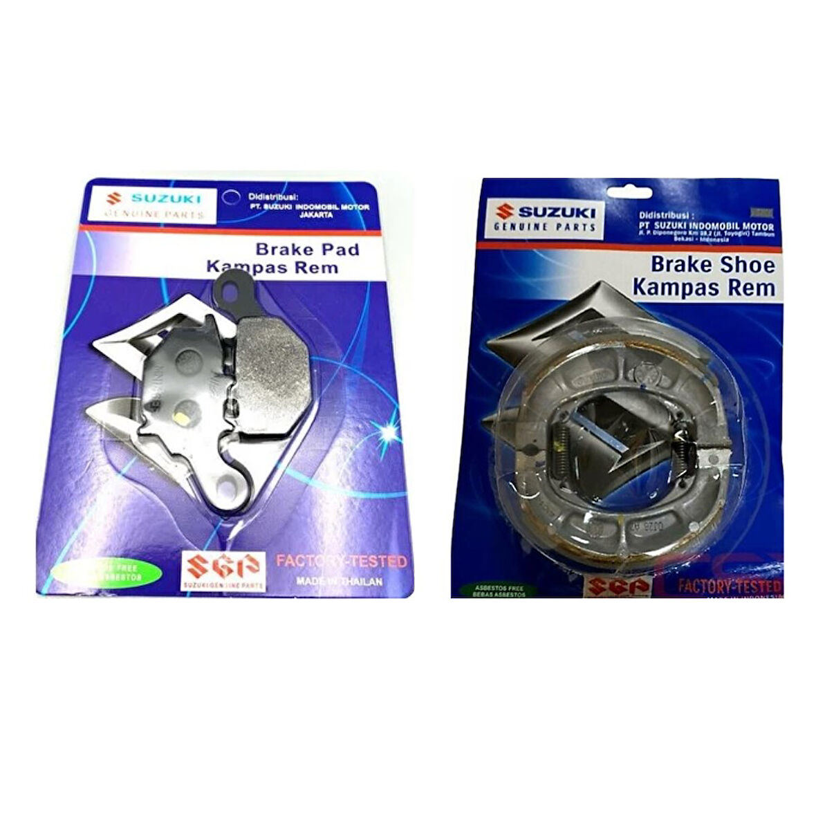 Suzuki Adress 110 Ön ve Arka Fren Balata Takım ORJ46