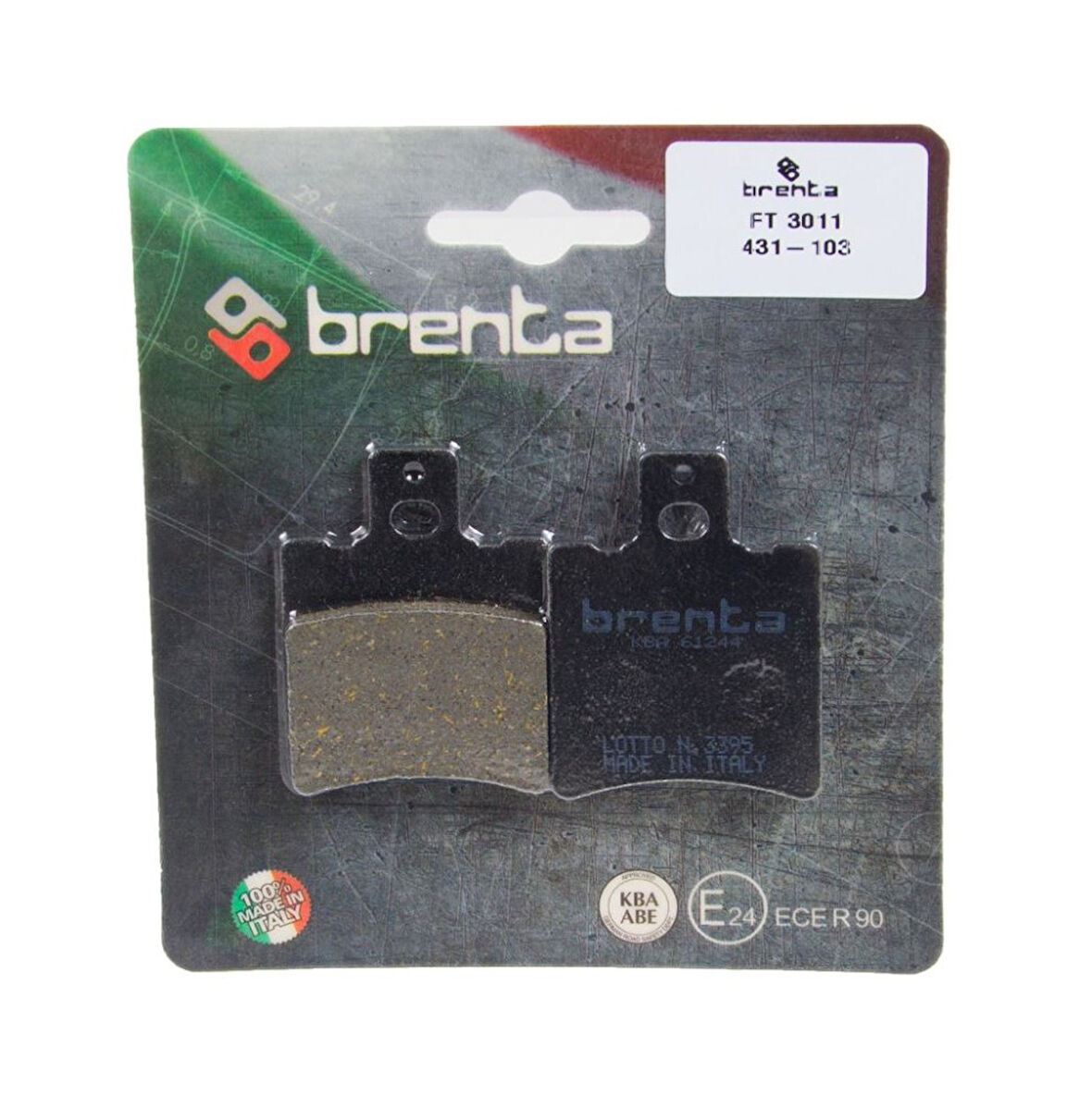 Yamaha NEOS 100 Ön Fren Balata  Brenta (made in italy)