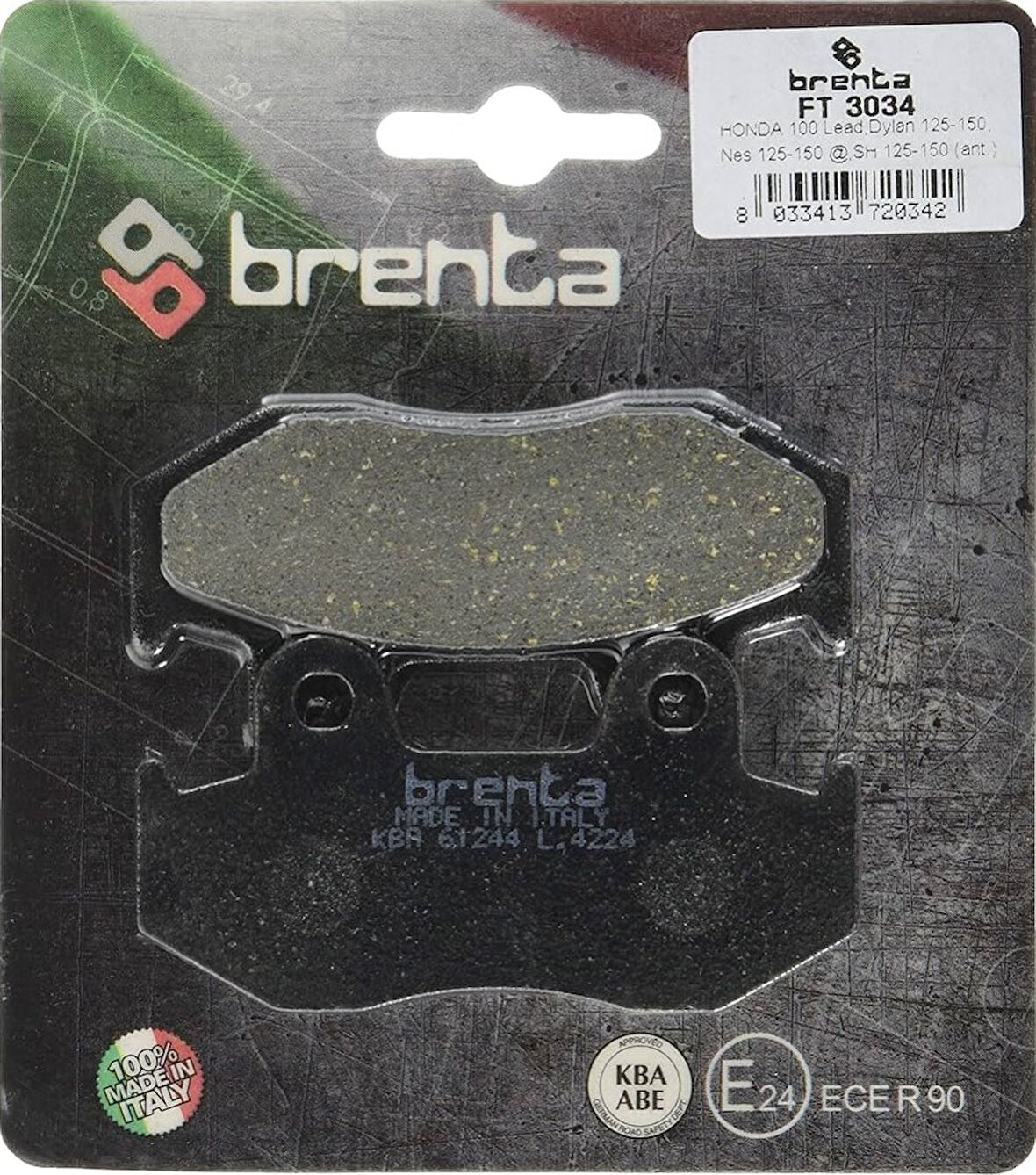 Honda Ps 150İ Ön Fren Balata  Brenta (made in italy)