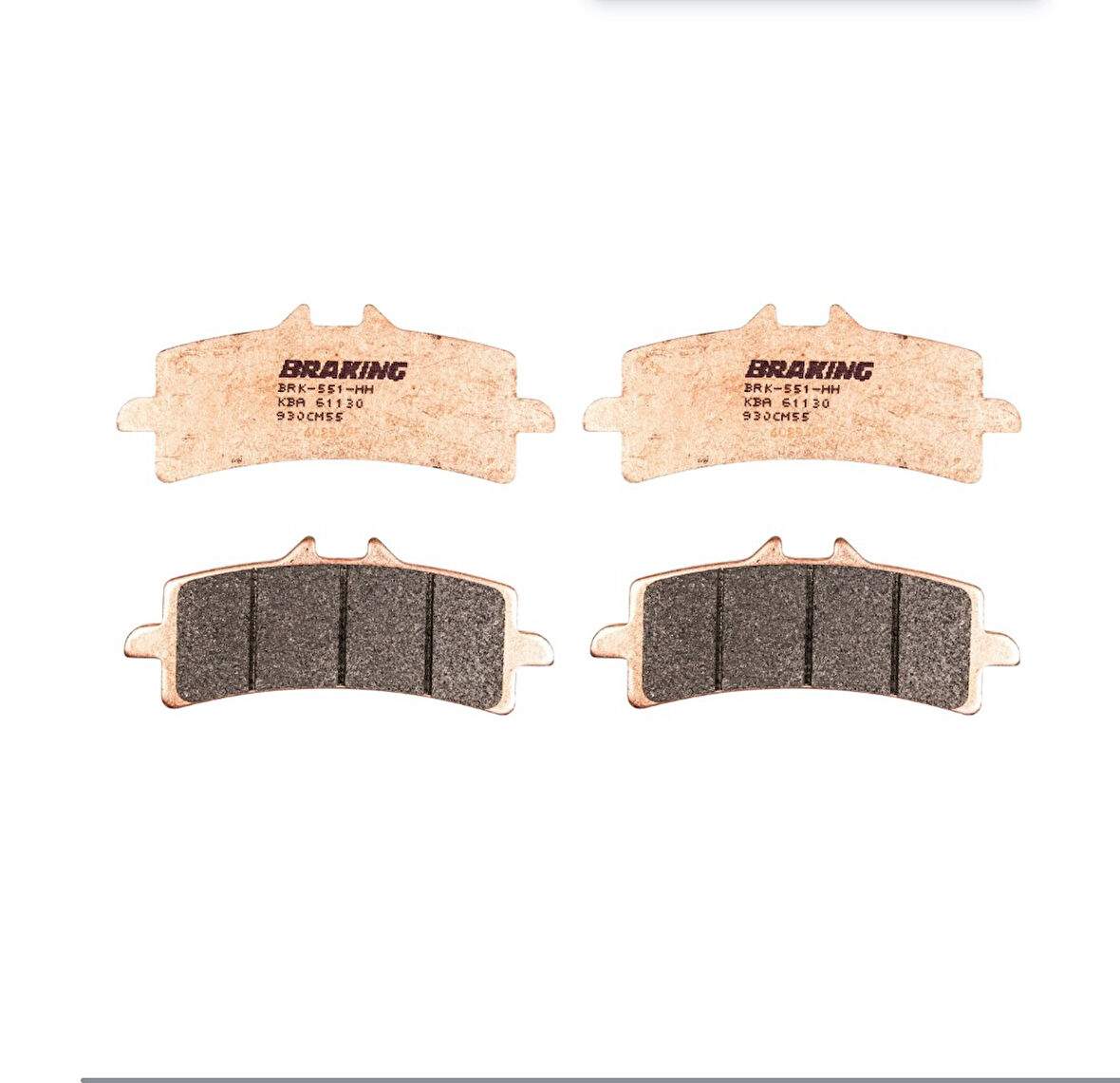 Trıumph Street Trıple Rs 765 2017-2020 Sinterli Ön Fren Balata Braking 2 Takım M007783