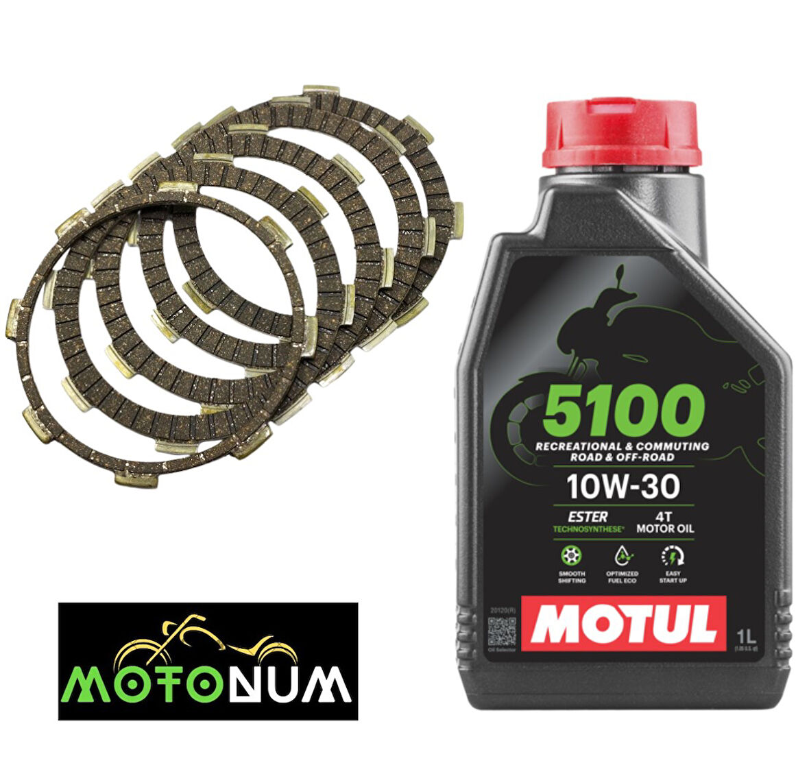 Yamaha Ybr 125 Balata Yağlı Bakım seti Motul 5100 10w40 M0404