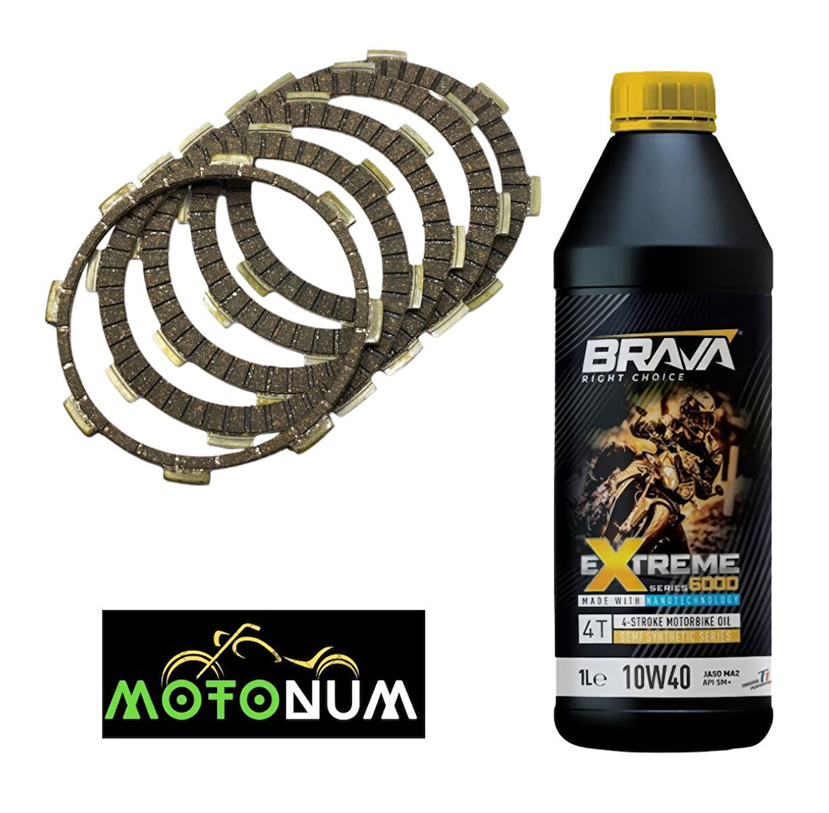 Mondial Drift L 125 Balata Yağlı Bakım seti Brava 6000 10w40 M0701