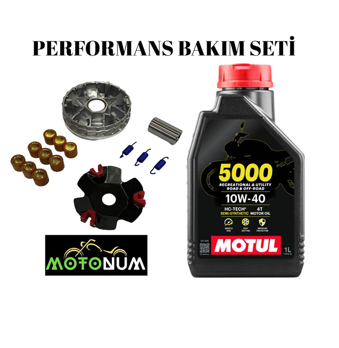 Mondial 50 Znu Ec Performans Ön Varyatör Yağlı Bakım seti Motul 5000 10w40 M1006