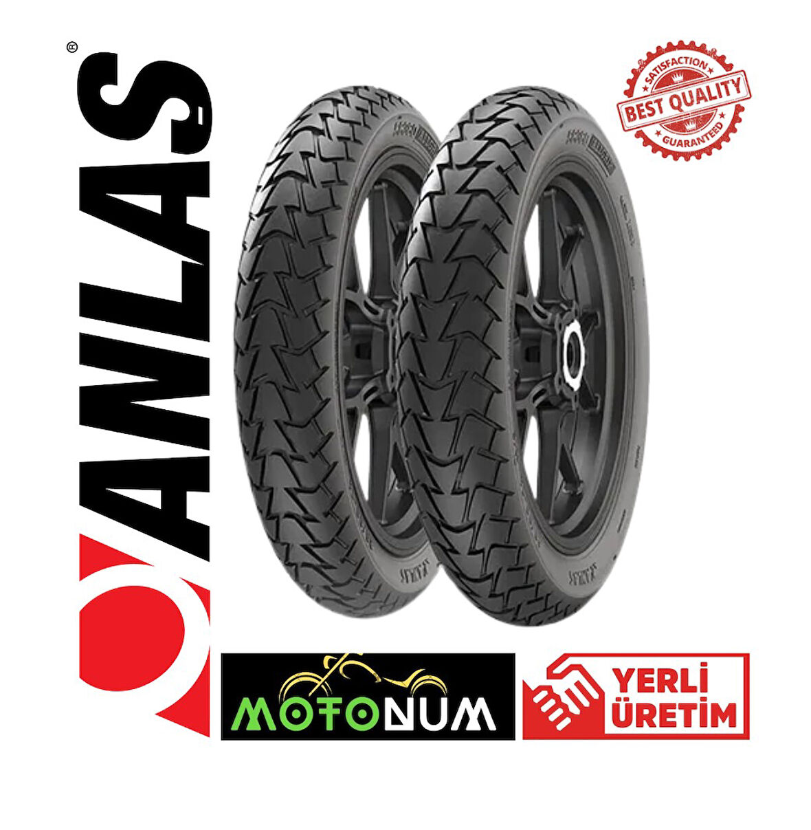 Anlas 3.50-10 90/90-12 Ön Arka Lastik Takım Anlas SC 360 All Grip 2025 Üretim Yerli Üretim MN0021