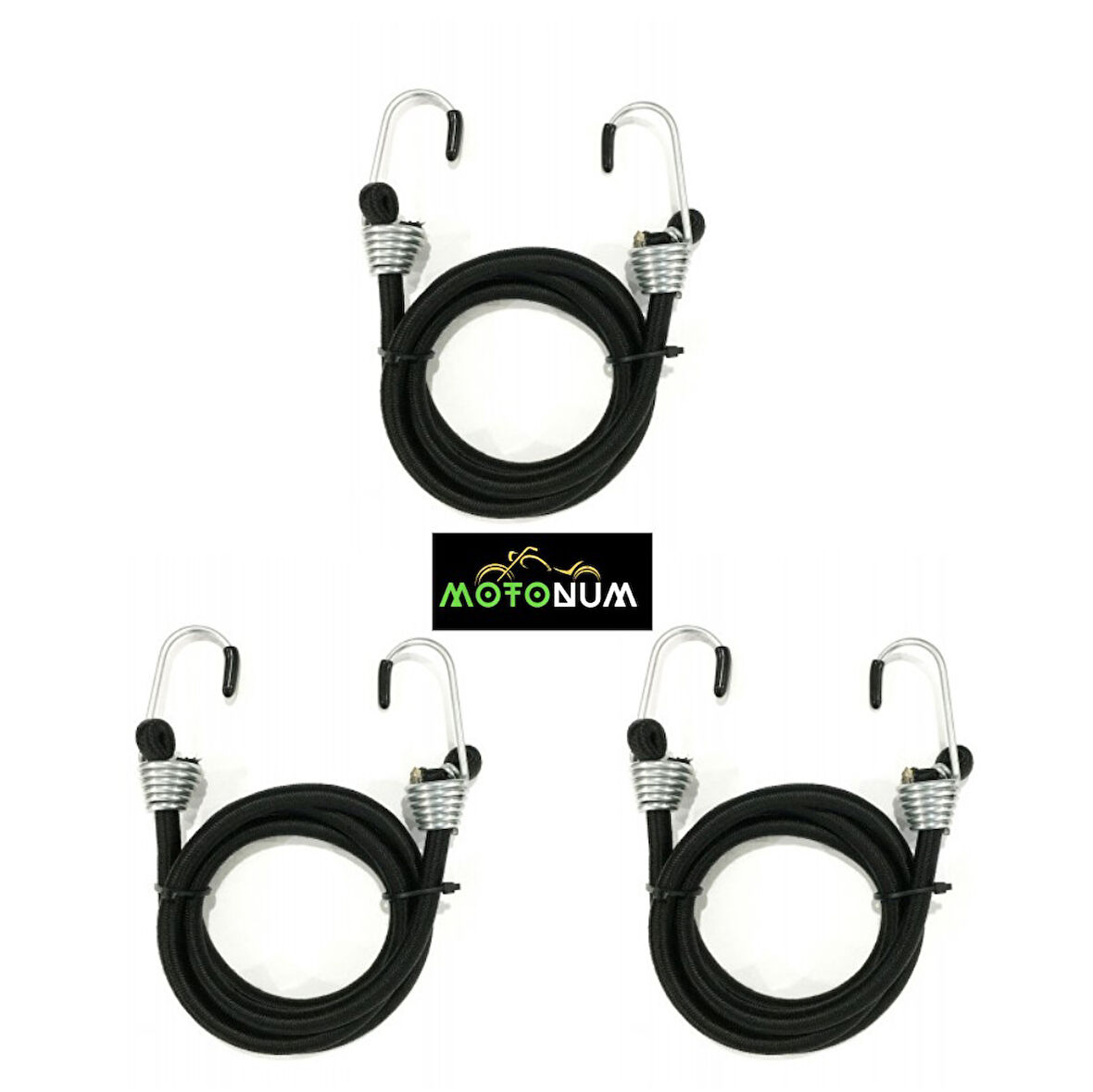 Bagaj Lastiği 1 Metre Kancalı Siyah 3 Adet M0149