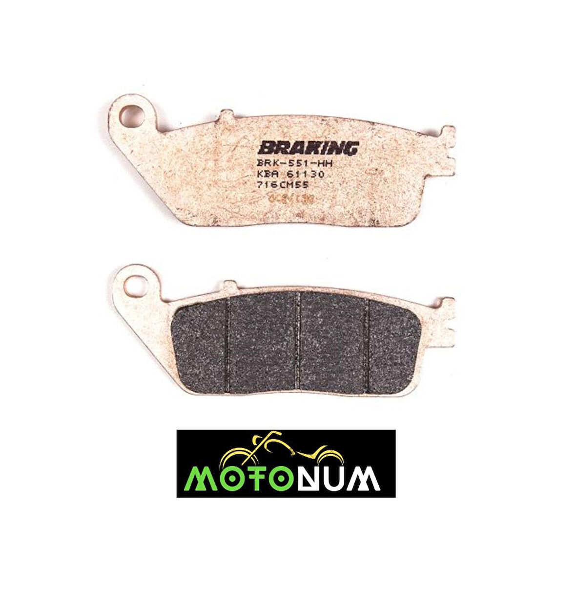 Honda Cbr 650 F Sinterli Ön Fren Balata Braking M0093