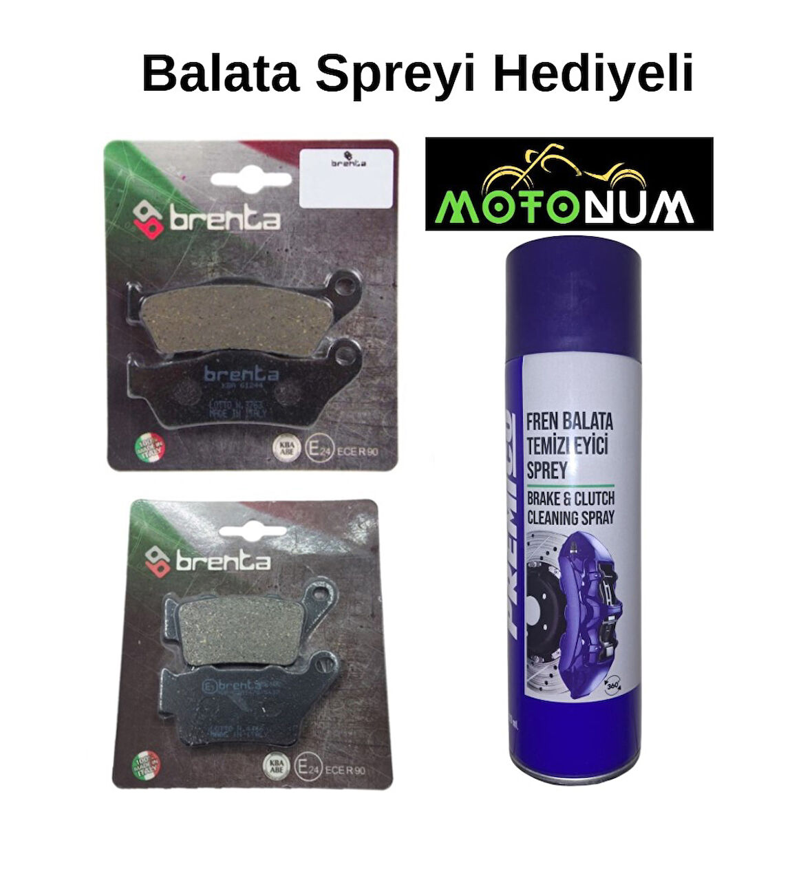 Bajaj NS 400 Z Ön ve Arka Fren Balata Takımı Brenta Balata Spreyi Hediyeli BR50