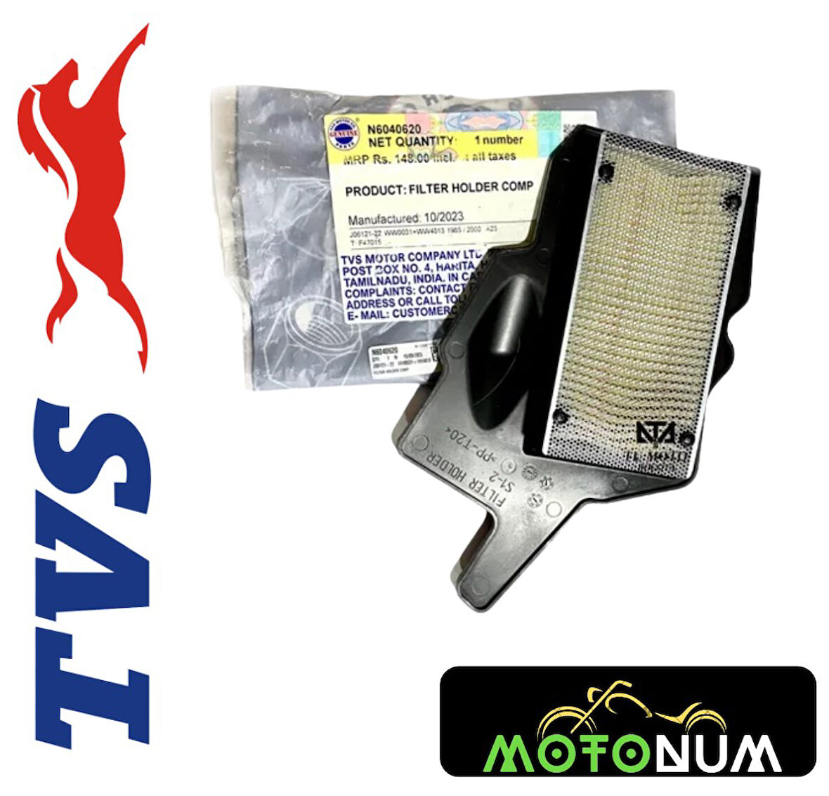 Tvs Raider 125 Hava Filtresi MTNN6040620