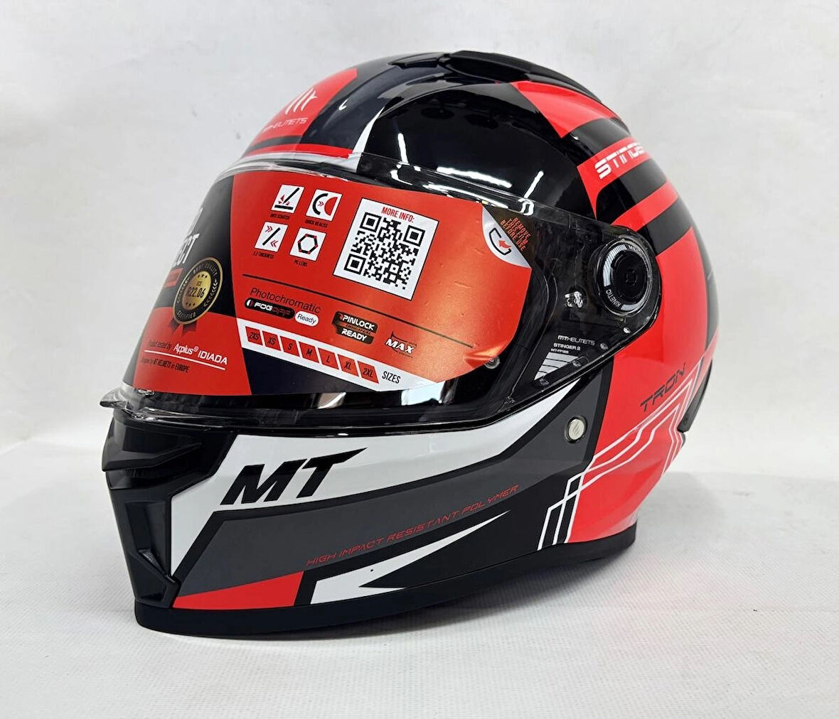 MT Stinger 2 Tron B15 Parlak Renk Şefaf Vizörlü V-28B S