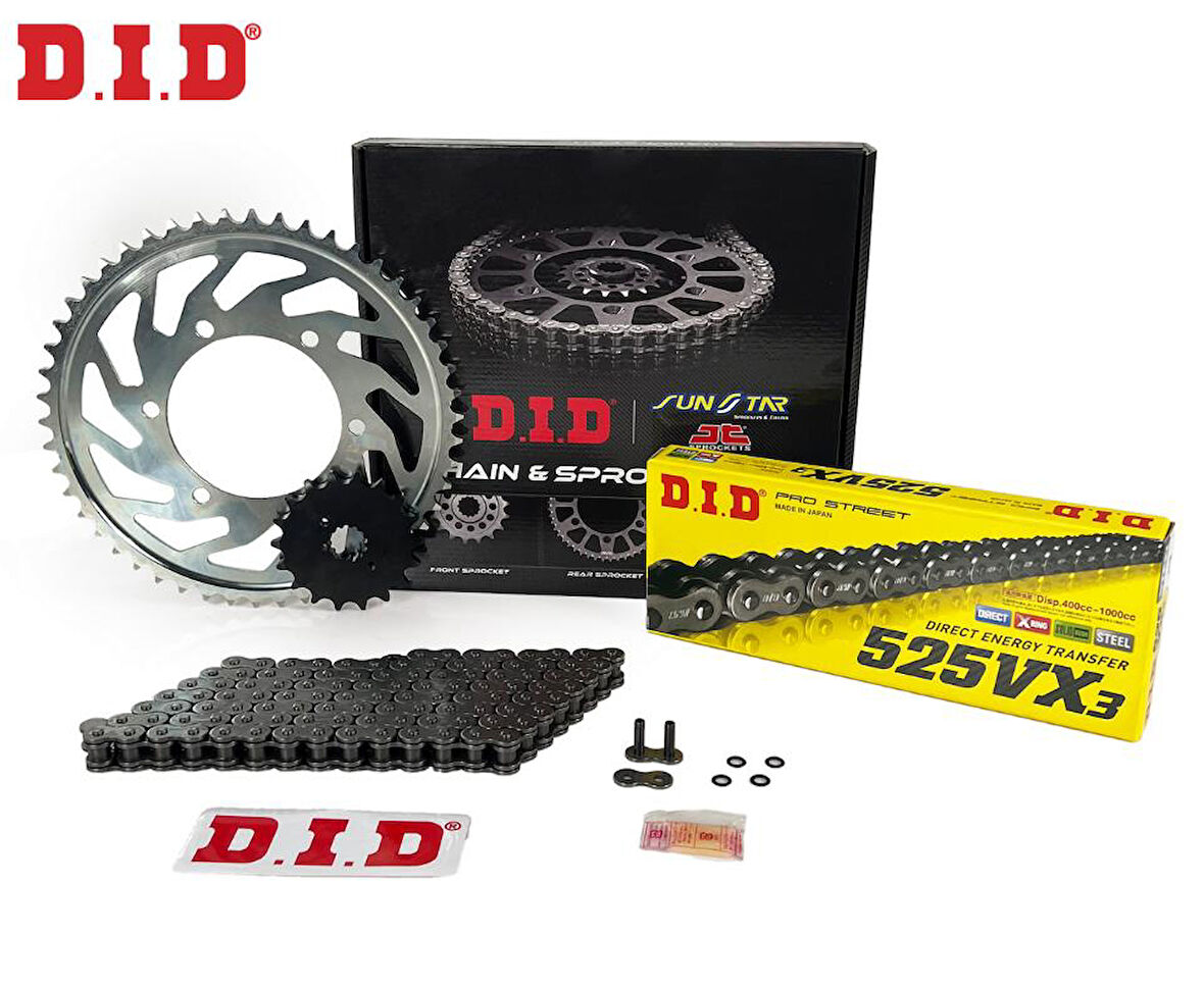 Honda Cbr 600 F Zincir Dişli Seti D.İ.D 2002-2007