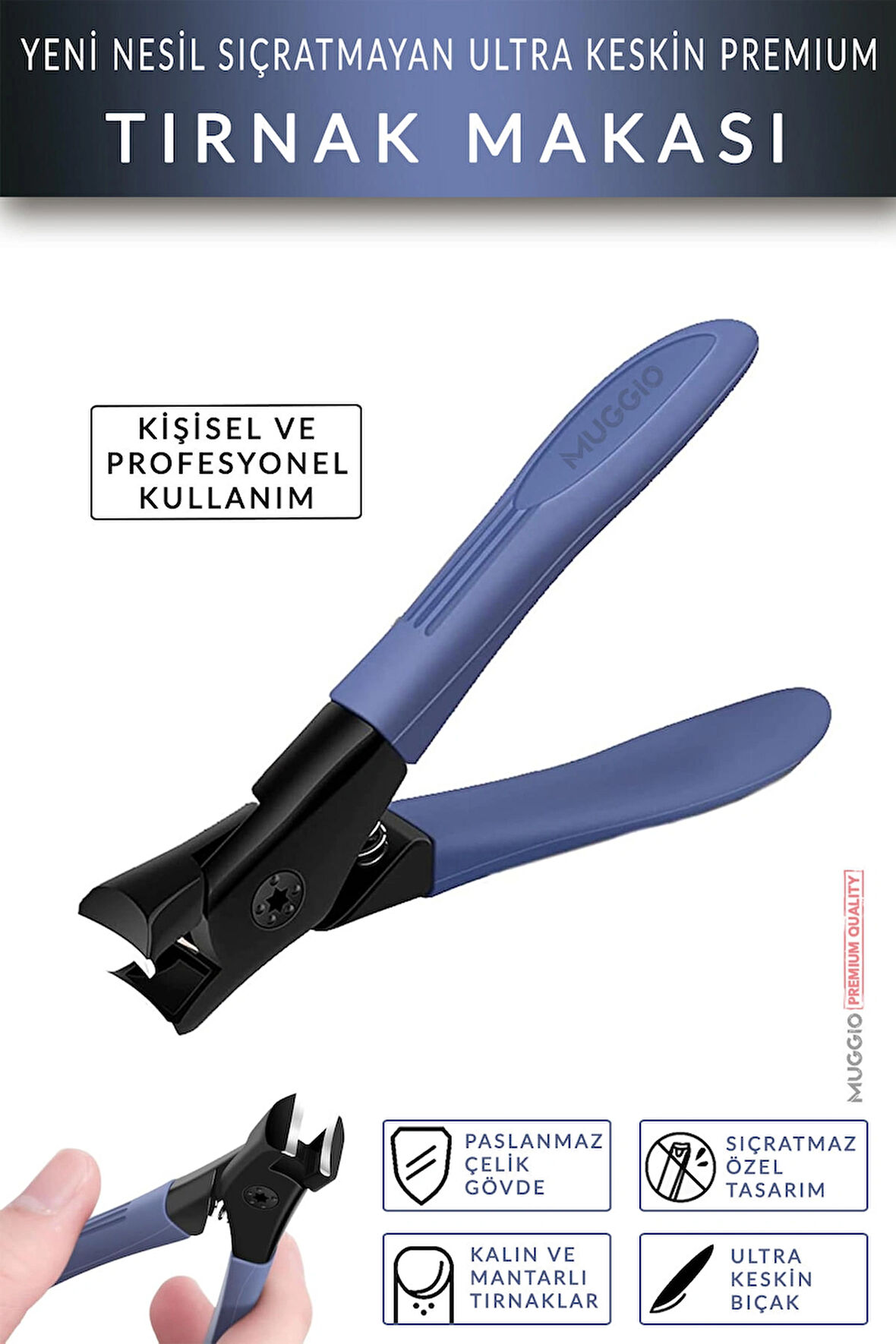 Yeni Nesil Premium Tırnak Makası Pensi Ultra Keskin Sıçratmaz