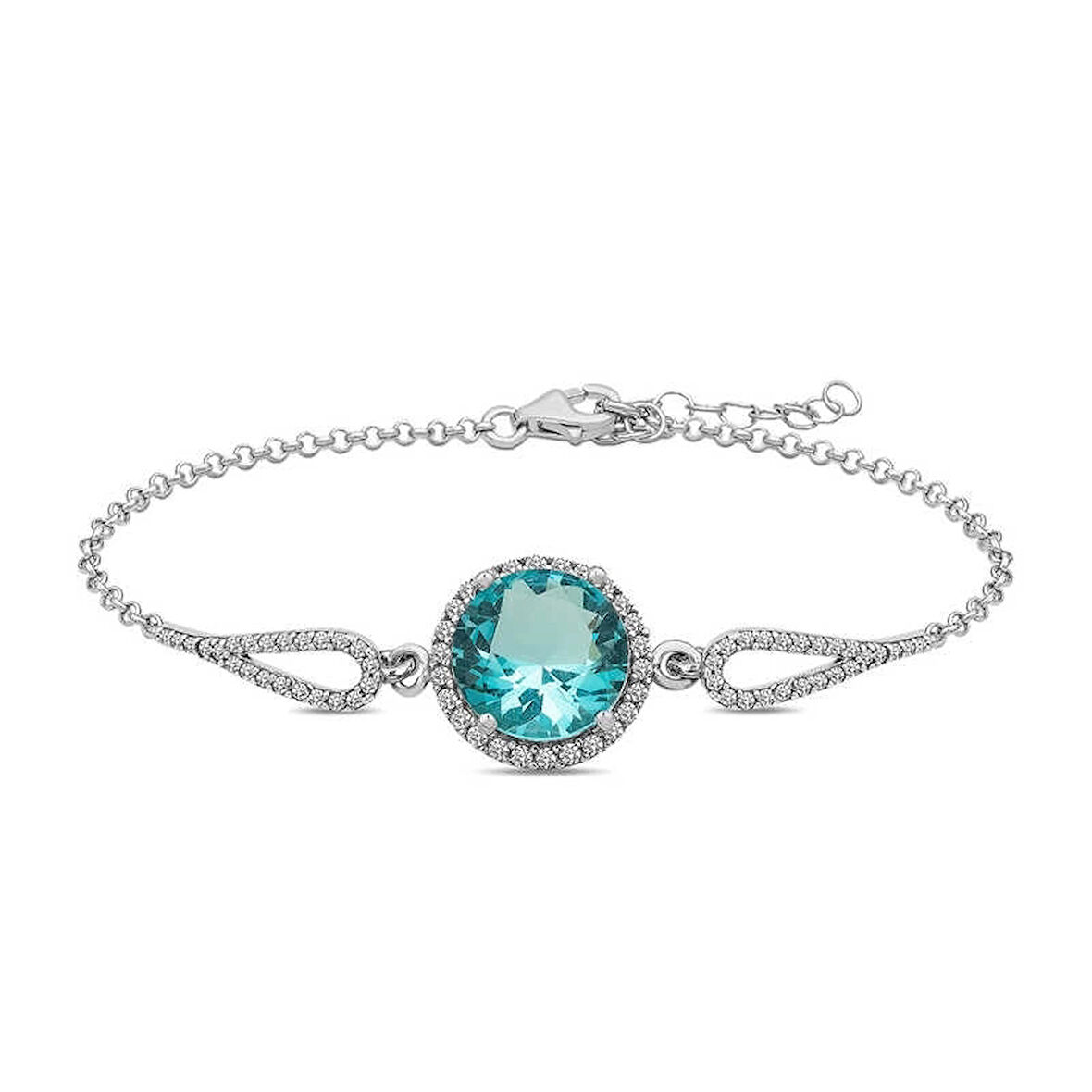 MuI MuI Gümüş Aquamarine Bayan Bileklik