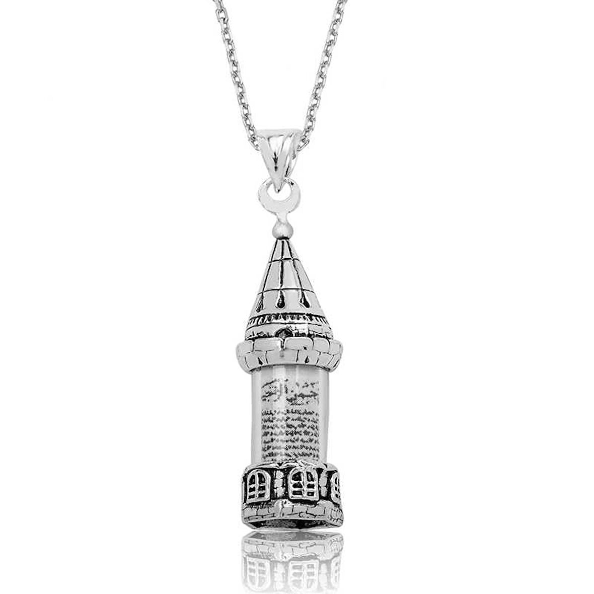 MuI MuI Gümüş Minareli Cevşen Bayan Kolye