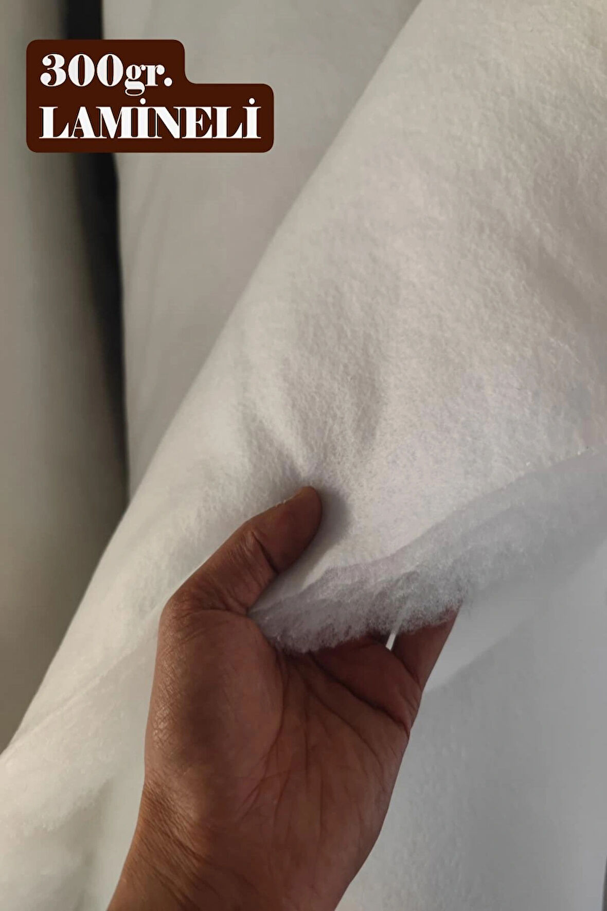 Lamineli Vatka Elyaf 300gr./m² (En:100cm/Boy:200cm)- Sarma Elyaf - Yorgan Elyafı - Mont Elyafı