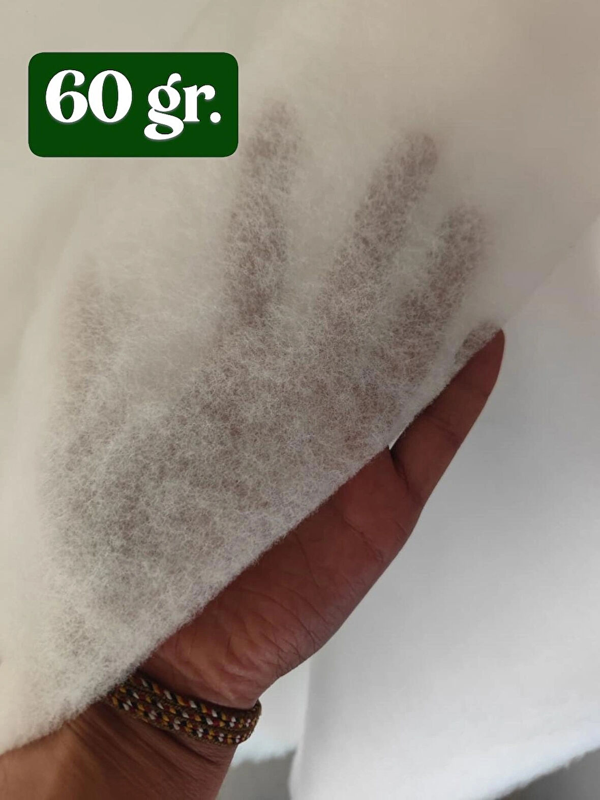 Vatka Elyaf 60gr./m² (En:100cm/Boy:200cm)- Sarma Elyaf - Yorgan Elyafı - Mont Elyafı -