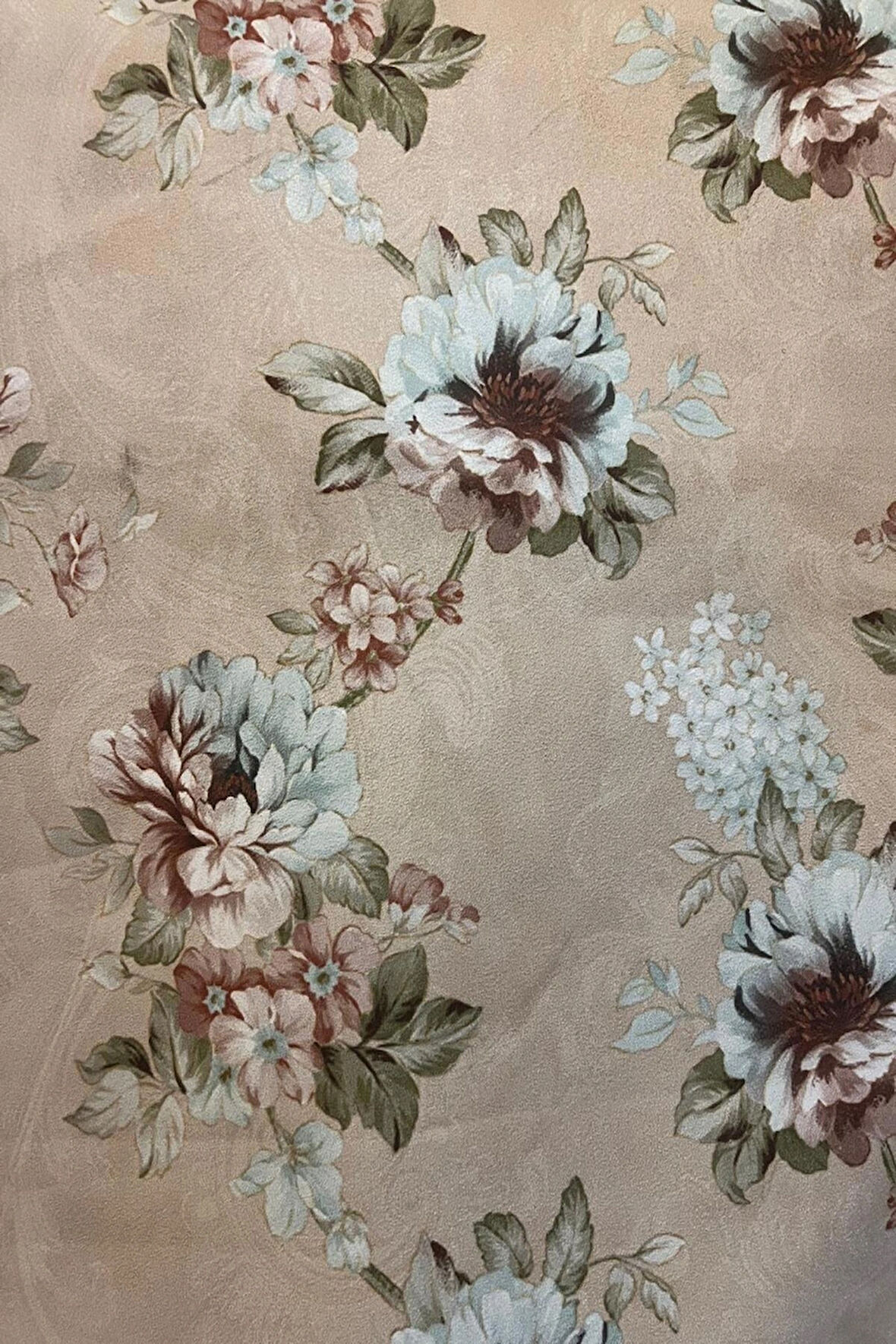 DÖŞEMELİK KUMAŞ-YIKANABİLİR KUMAŞ-DİJİTAL BASKILI-ÇİÇEK DESENLİ KOLTUK KUMAŞI