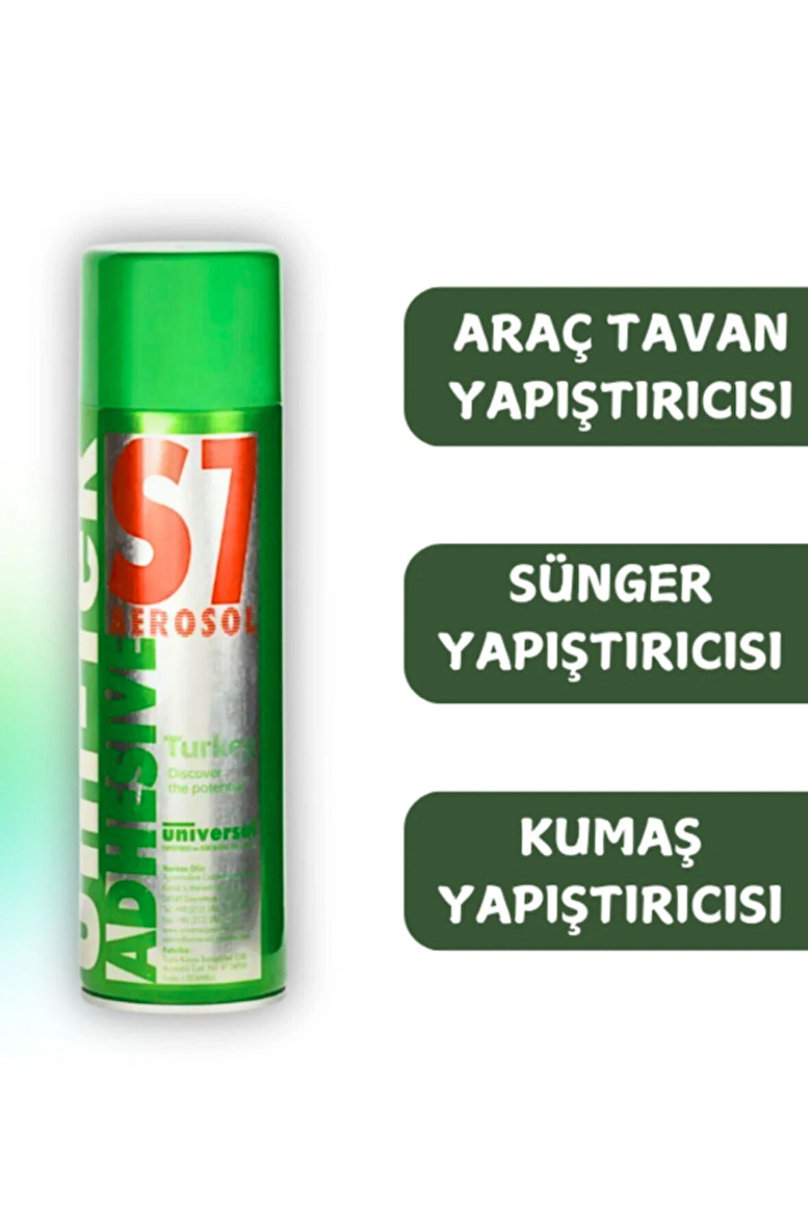 Unitek Sprey Yapıştırıcı Araç Tavan Yapıştırıcısı Ve Akustik Sünger Yapıştırıcı Sprey  Şeffaf 490 ML