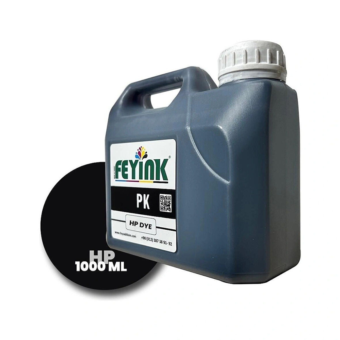 Feyink® Hp Vivera T Serisi Plotter DYE Kartuş Dolum Mürekkebi T610/T770/T790/T795/T920/T2300/PK (Photo Black) -1000ml-							