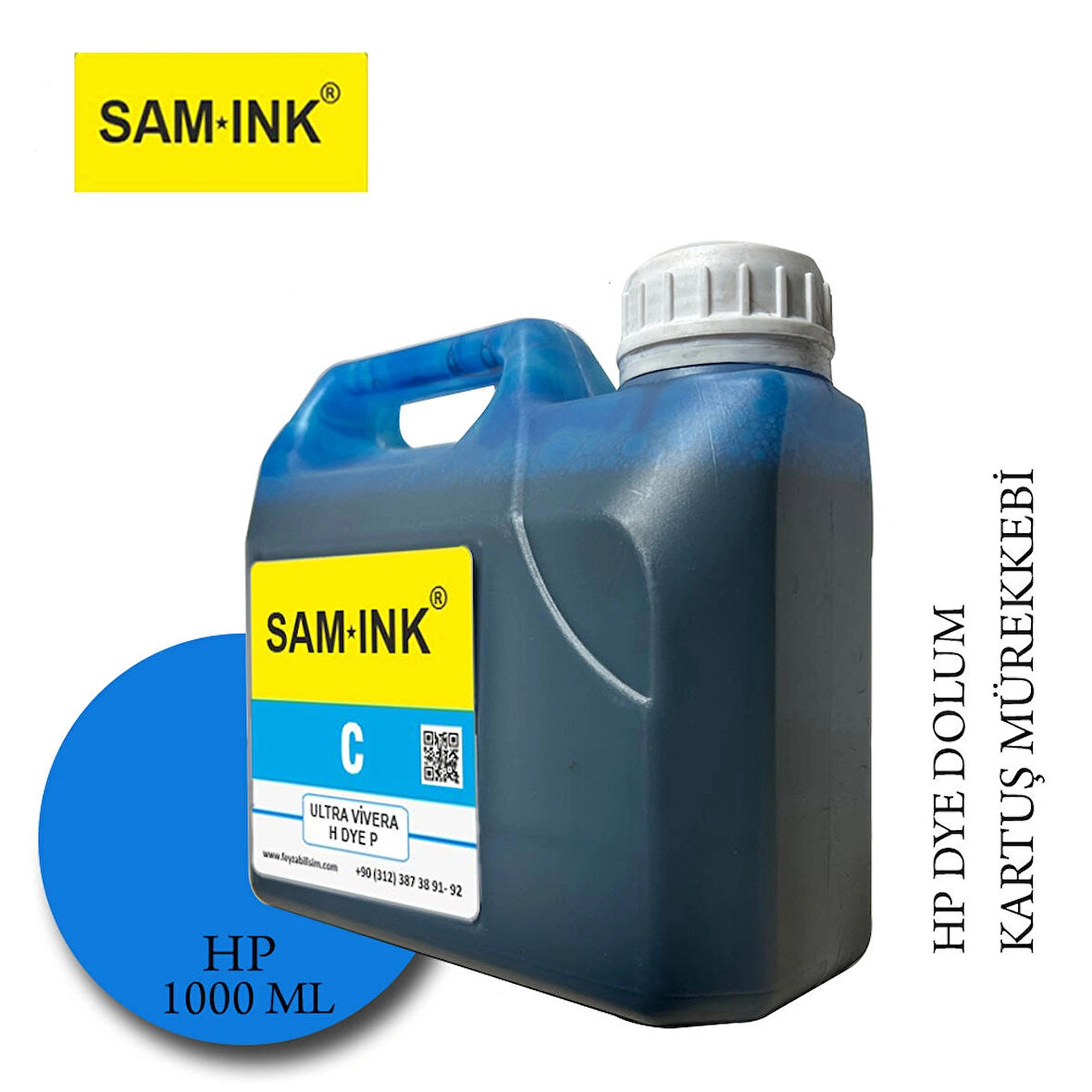 Feyink® Hp Z Serisi Plotter Pigment Kartuş Dolum Mürekkebi Z2100/Z5200/Z5400/Z5600/C (Cyan) -1000ml-