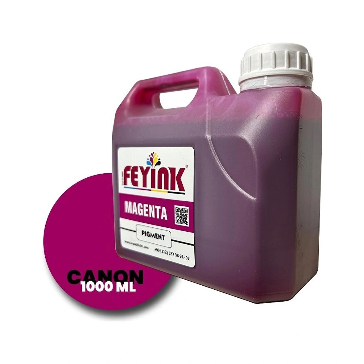 Feyink® Canon Lucia Pro Serisi Plotter Pigment Kartuş Dolum Mürekkebi PFI-1300 PFI-1700 M (Magenta) -1000ml-							