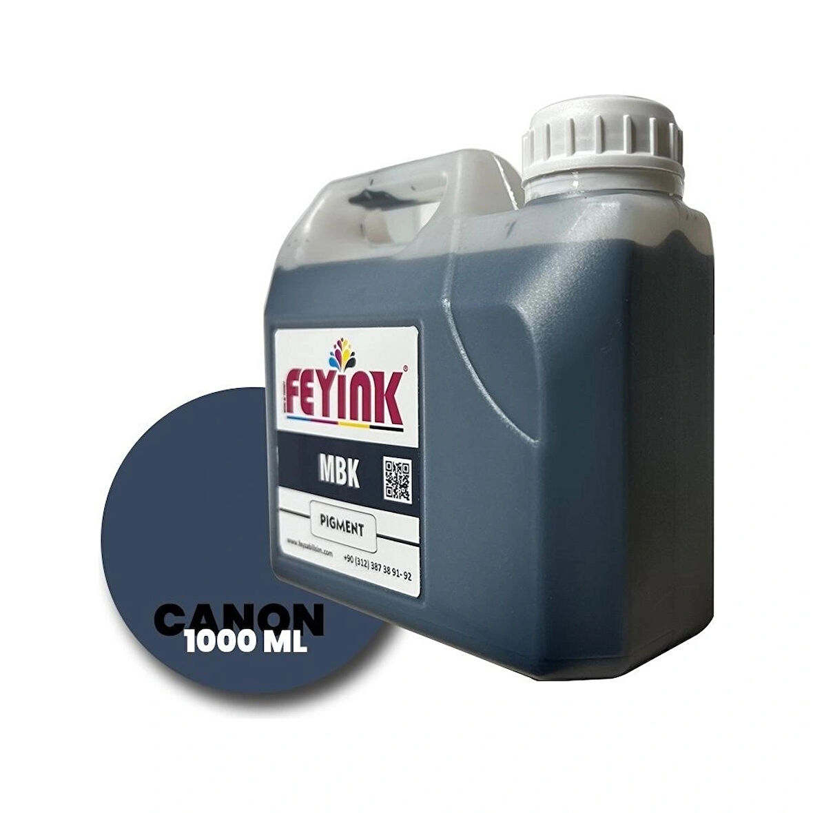 Feyink® Canon Lucia Pro Serisi Plotter Pigment Kartuş Dolum Mürekkebi PFI-1300 PFI-1700 MBK (Matt Black) -1000ml-							