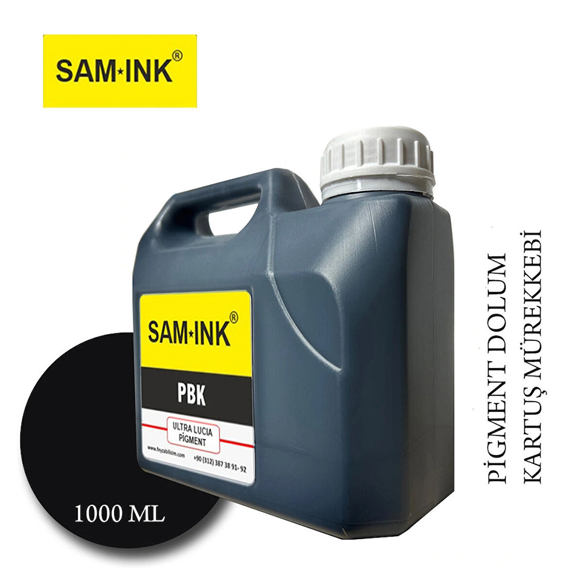 Feyink® Samink Canon Lucia TM-TX Serisi Plotter Pigment Kartuş Dolum Mürekkebi (Photo Black)1000ml