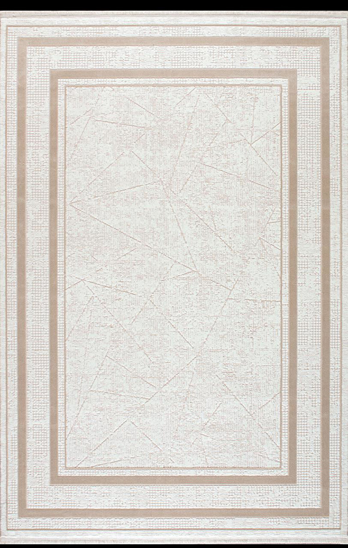 Artemis Halı Murano 02990C Bej Kemik Çerçeve Desen Yün Halı