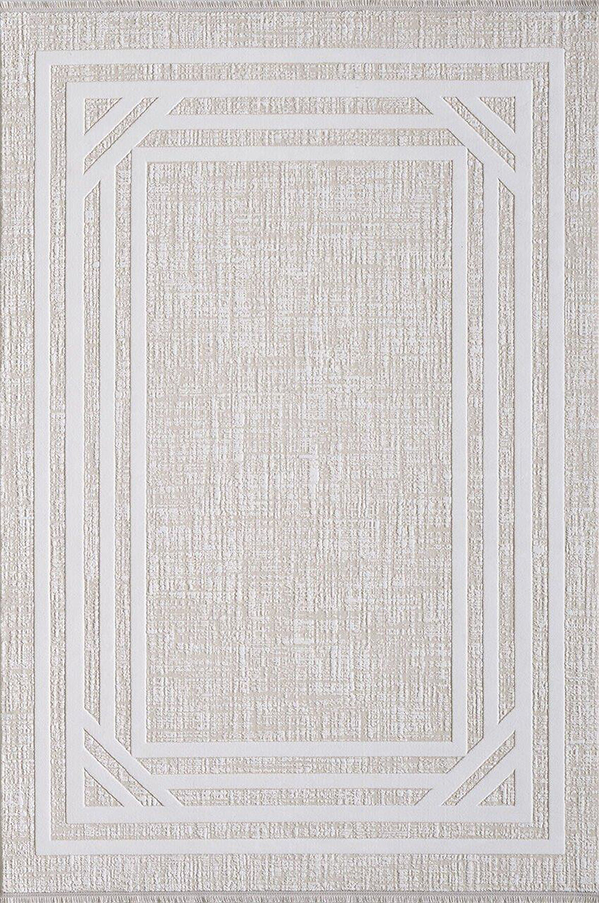 Artemis Halı Murano 09163E Krem Bej Çizgi Desenli Yün Halı