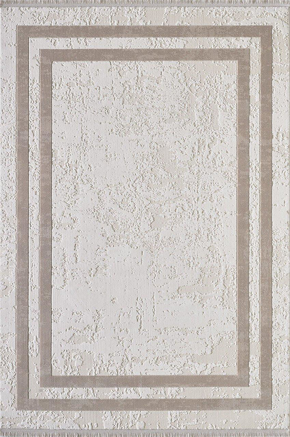 Artemis Halı Murano 01361A Krem Bej Çizgi Desenli Yün Halı