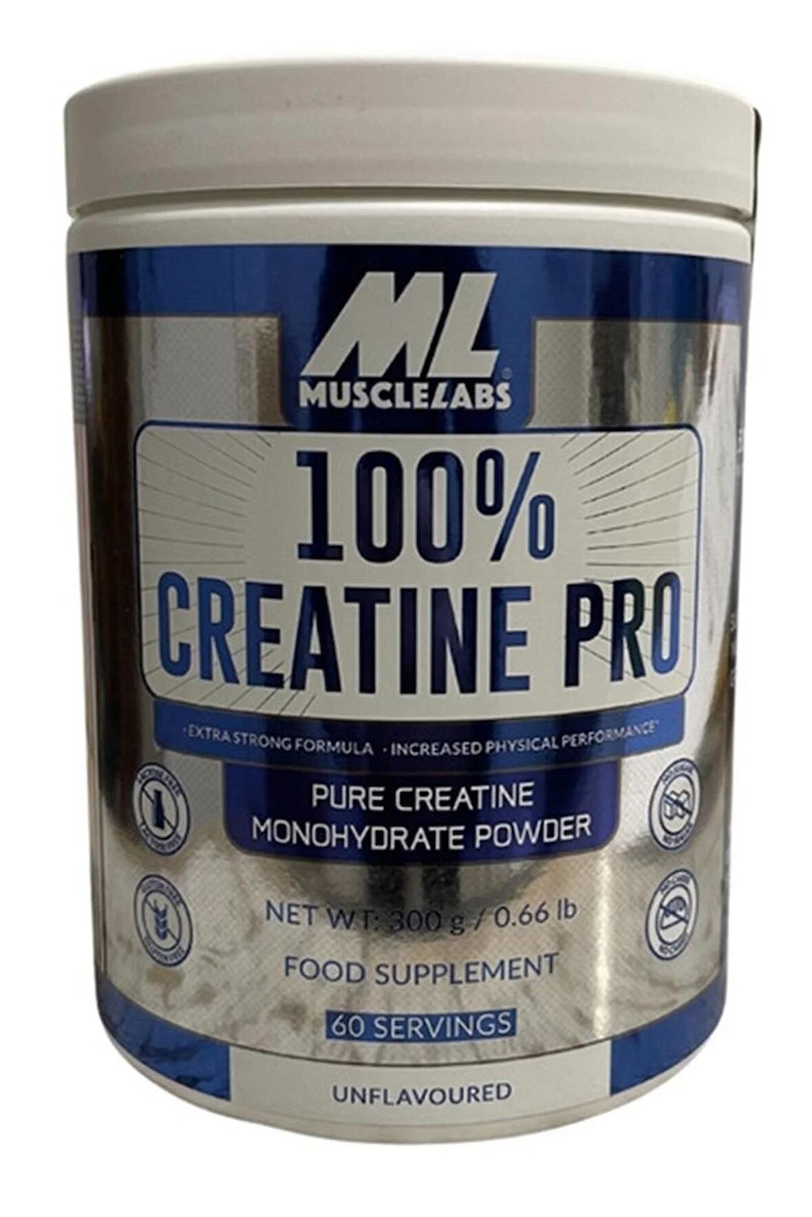 Muscle Labs 100% Creatine Pro 300g USA - 60 Servis