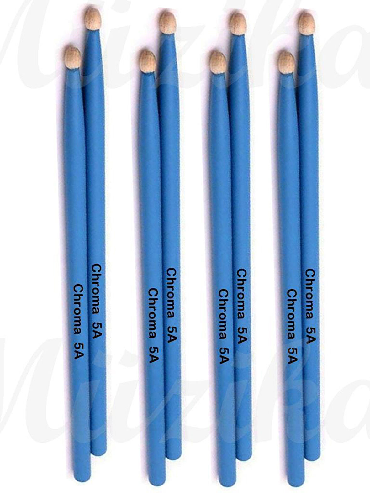 Chroma Baget Mavi 4 Çift - Davul - Bateri Bageti Drumsticks 5a Pürüzsüz Yüzey