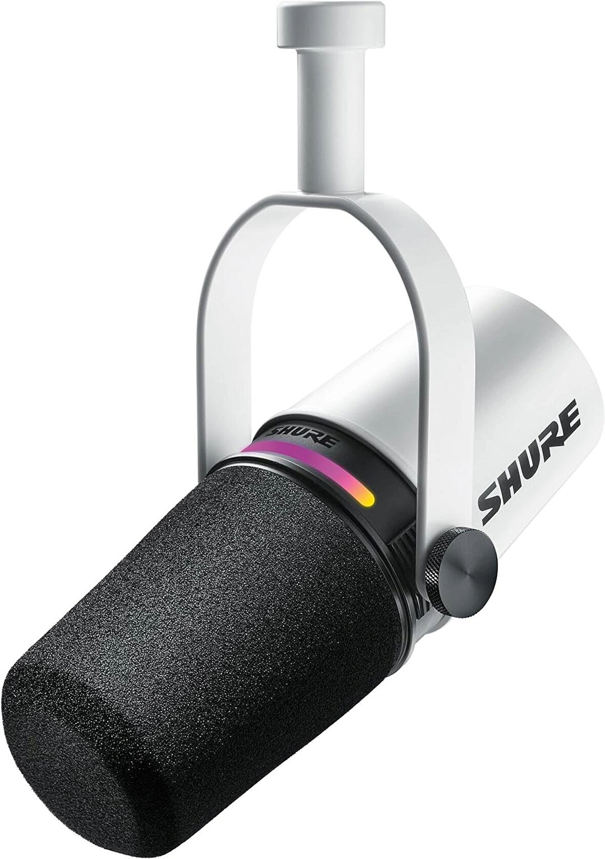 Shure MV7+ Beyaz Podcast Mikrofonu - Türkiye Resmi Garantili