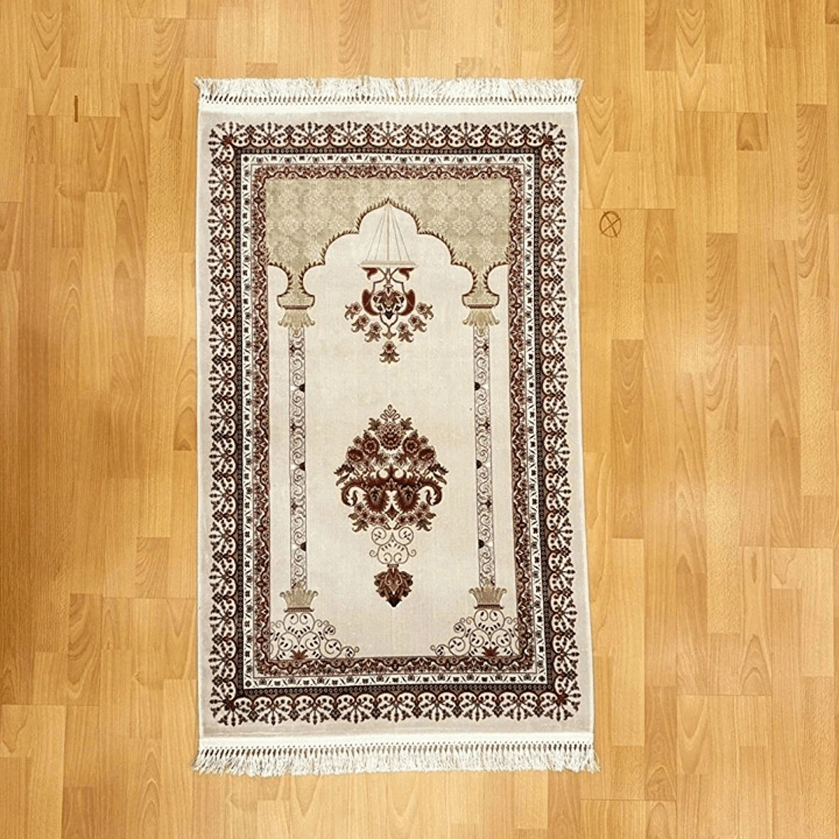 Harem-i Şerif Motifli İpek Seccade