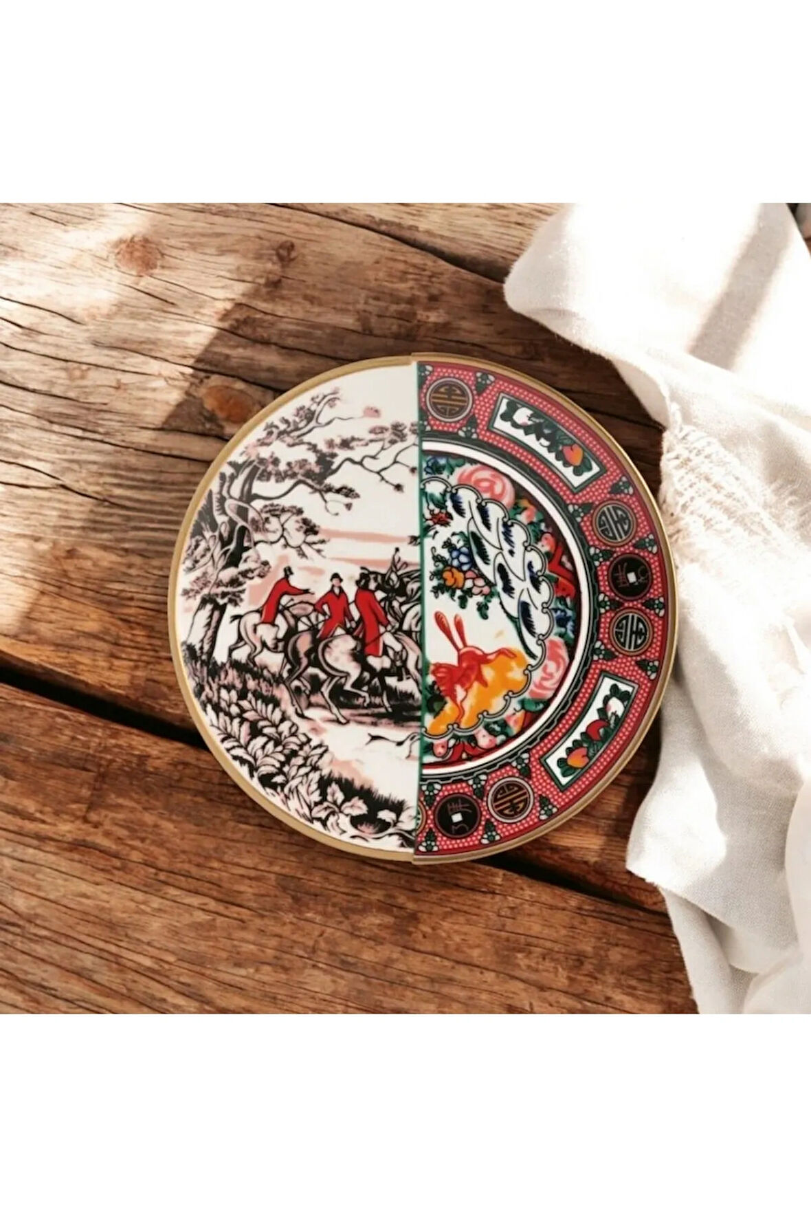 İki Desenli Martin 6'lı PastaTabağı