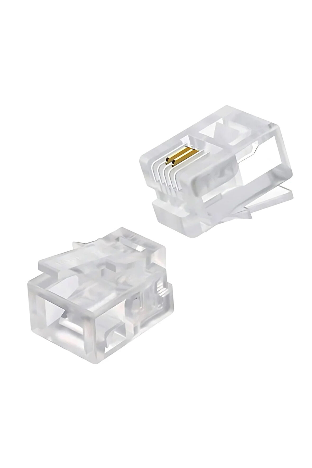 MN6 MX508 rj11 jack-100 Adet-6P/2C-ABS/Telefon SOKETİ-RJ11 Konnektör