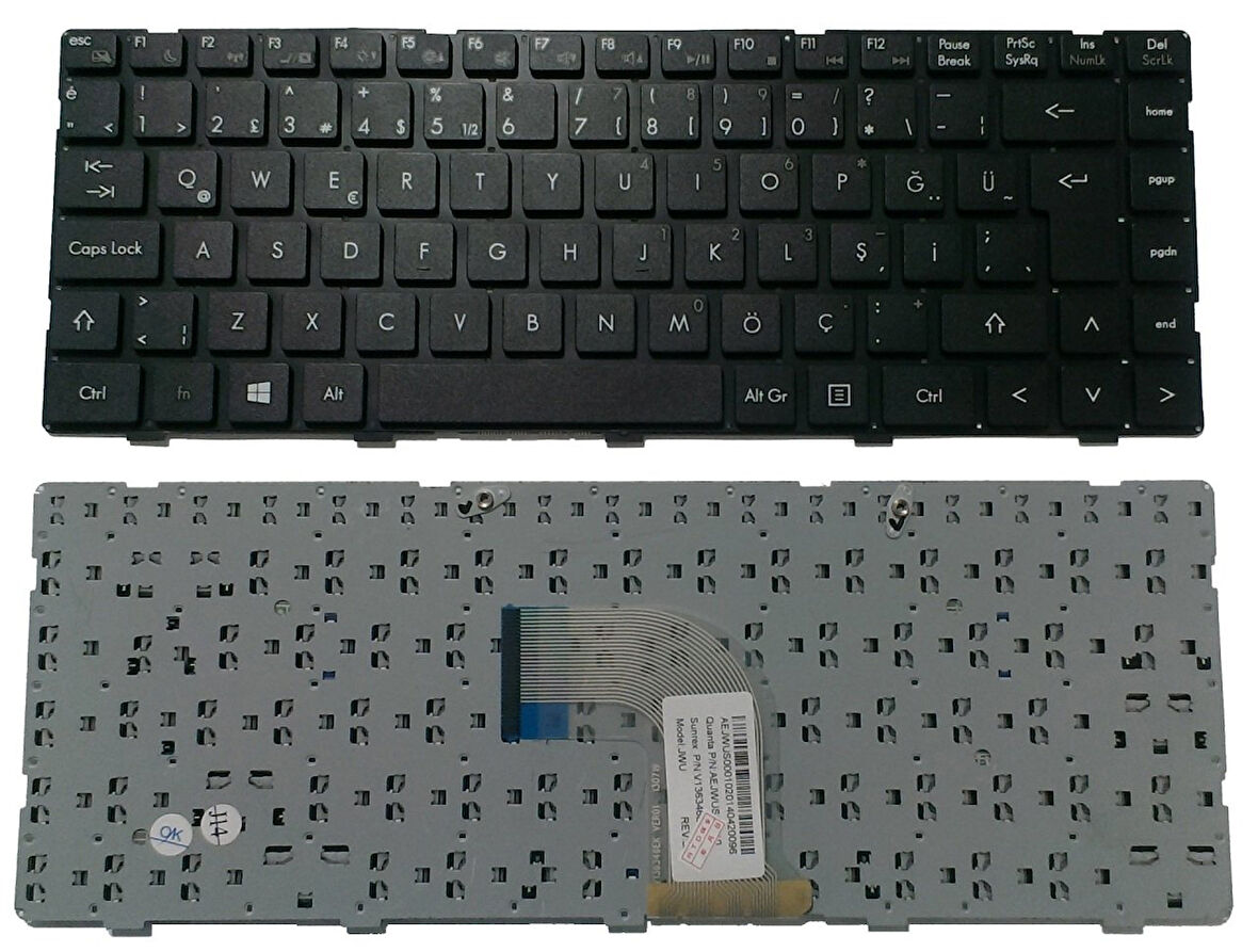 Grundig GNB 1452  1452 B1 N2, GNB 1443 A1 B8 Laptop Klavye Tuş Takımı