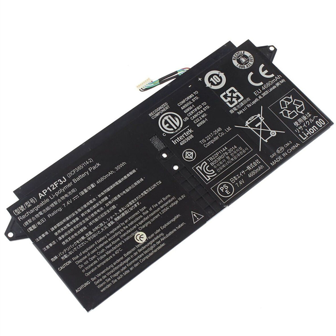Acer Aspire uyumlu MS2364 2ICP4/63/114-2 Bataryası Pili