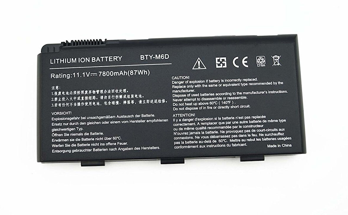 LENOVO UYUMLU GT60 GX60 GT70 GT780DXR Laptop Bataryası Pili