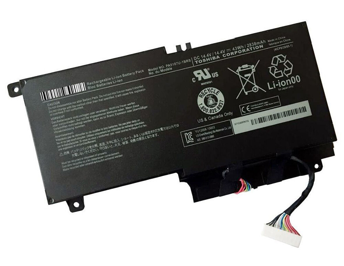 Toshiba UYUMLU L50-A l55-a5234 P50-A L50 S55 P55 L50T-A  L55T-A Notebook Bataryası Pili