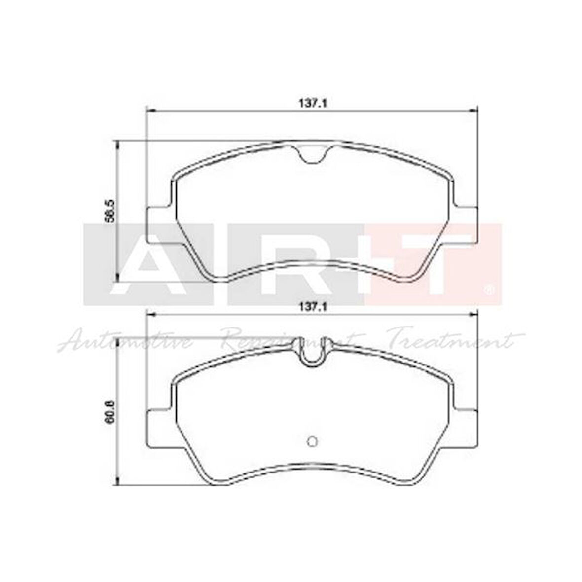 ART Balata Ford Tourneo Custom Transit Custom (12-) Transit (14-) Arka - İkaz Kablolu Çift Fişli  LP2662 FVR4398 GDB1968